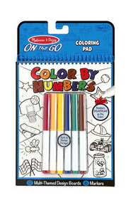On The Go Color by Numbers Coloring Pad by Melissa & Doug