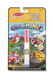 On The Go ColorBlast No Mess Coloring Pad - Vehicles by Melissa & Doug